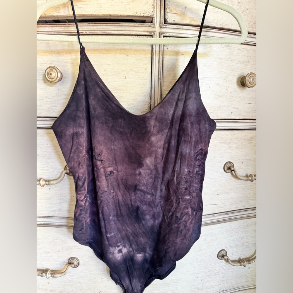 Dark Purple tones Tie-Dye Women's bodysuit